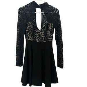 Black lace dress